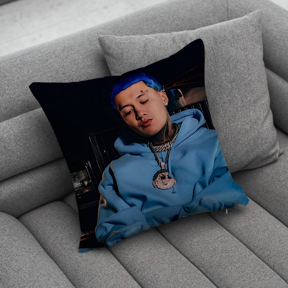 Blessd Cantante Rapper Pillow Case For Home Bedroom Car Office Decoration Living Room Sofa Cushion Cover Suitable