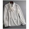 Elegant Women's Ribbon Shirt - Spring/Autumn Top