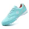 Men's Turf Leather Soccer Shoes Football Cleats Short Spikes TF Futsal Sports Training for Youth Boys Grass Ground Sneakers