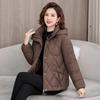 New Hooded Down Cotton-padded Jackets for Mothers, Middle-aged and Elderly Cotton-padded Jackets, Women's Short Cotton-padded Jackets, Winter Coats