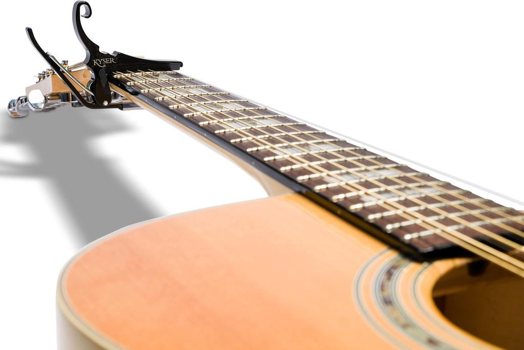 Kyser Quick Change Capo Tast for 12 String KG12B Guitar, Black,