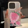 Korean Strawberry Clear Phone Case For iPhone 17 Pro Max 18 16 15 13 11 12 14 Pro Max Plus 12 13 Mini Shockproof Slim Skin Cover