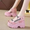 Luxury Women's Sandals 2026 Summer Elegant Platforms Sandals Fashion New Thick Sole Shoes for Women Elevated Slope Roman Shoes