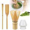 Set Bambusbesen Chasen Pinsel für Matcha-Tee, 4-teiliges Set