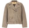 Women's JJXX JFRIDA OTW Faux Leather Biker Jacket (12287033) Brown