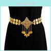 Metal Waist Chain For Women With Diamond Hollow Design And Coin Tassels For Summer Fashion Accessory