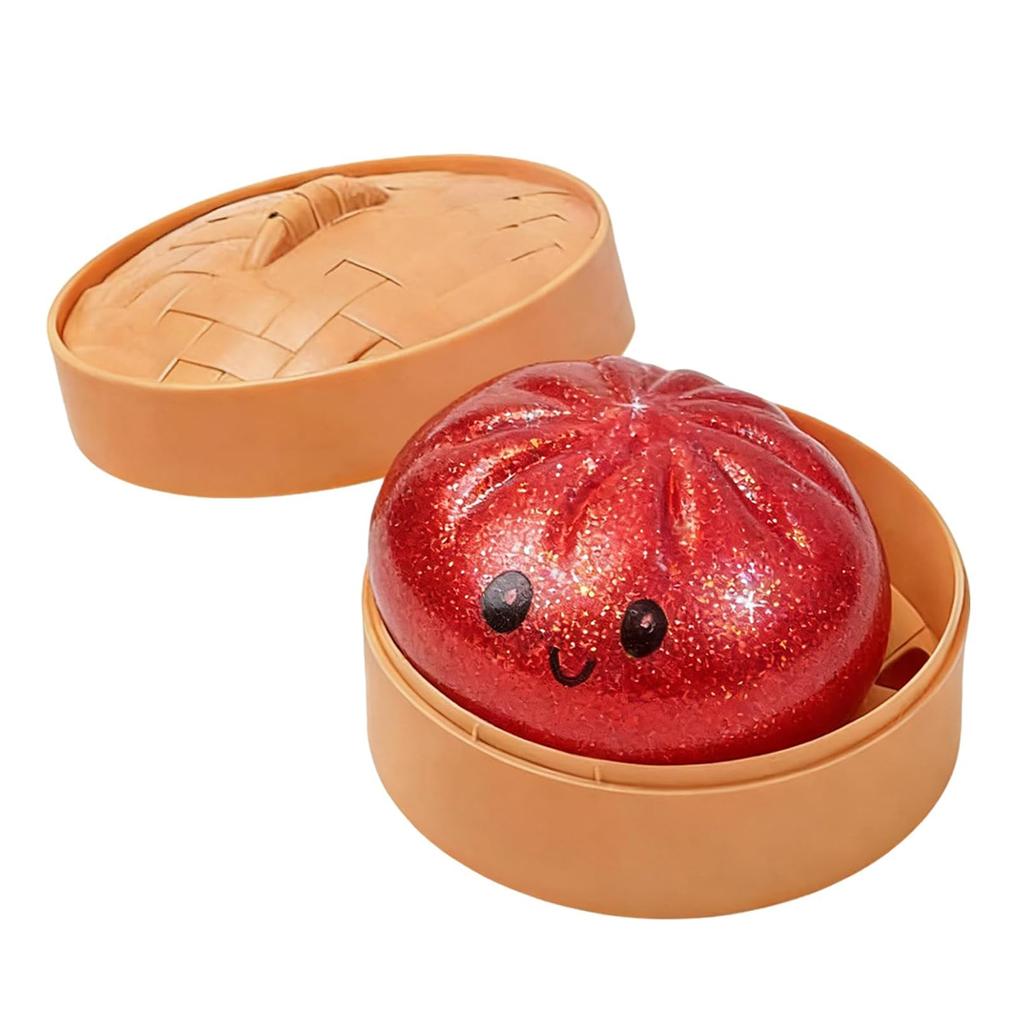 Dumpling Toy Slow Rising Kawaii Dumpling with Smiling Face for Stress Relief and Hand Exercise Toys for All Ages