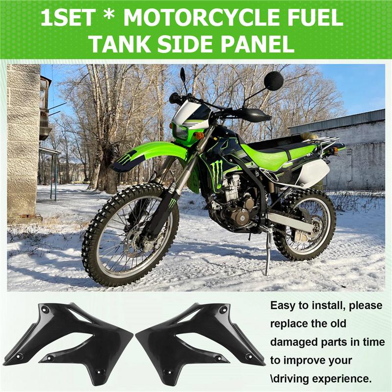 NEW-Motorcycle For Kawasaki KLX 250 KLX 300 1993-2007 Fairing Side Covers Fuel Tank Guard Panel Motocross Bike Accessories