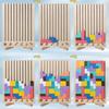 wooden tetris tetris puzzle wooden puzzle building block puzzle colorful 3d wooden unisex