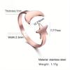 Creative and Minimalist Star and Moon Opening Ring, Fashionable Hollowed Out Design Handmade Accessory, Versatile and Personalized Ring Jewelry.