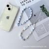 Handmade Sea Salt Star Blue Beaded Phone Lanyard