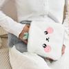 Plush-Cover PVC Cartoon Hot Water Bag: Removable & Washable Hand Warmer for Girls