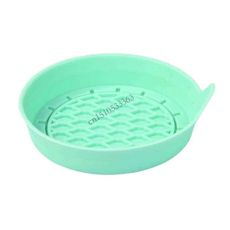 

090E Car Bottle Holder Insert Coasters Scratchproof Car Water Cup Holder Mat зелений