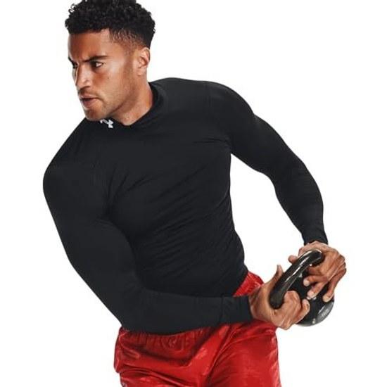 Under Armour Base Layer UA HeatGear Armor Compression Long Sleeve Mock Shirt Mens