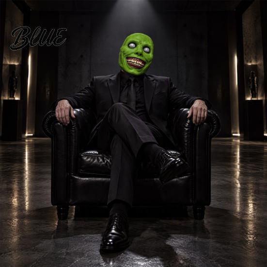 Dehnbares Kopfbedeckung Realistische Scherzmaske Gesichts-Balaklava-Maske für Halloween-Kostüm Gruselig Vollkostüm Netz Erwachsene Dehnbar Fotodruck Party