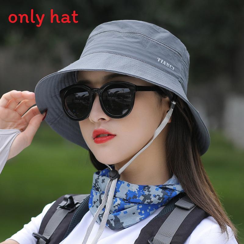 Fisherman Hat Summer Outdoor Sun Protection Breathable Wide Brim For Women