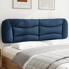 VidaXL Headboard Cushion, Reading Pillow with Zipper, Reading Cushion for Bed Bedroom, Blue 180 374606