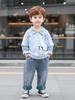 Boys' 2026 Korean Style Two-Piece Set: Spring & Autumn Hoodie Outfit
