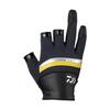 Daiwa Nanofront R Mesh Cool Size L Gloves, 3-Piece Cut, Black/Yellow, (DG-3021)