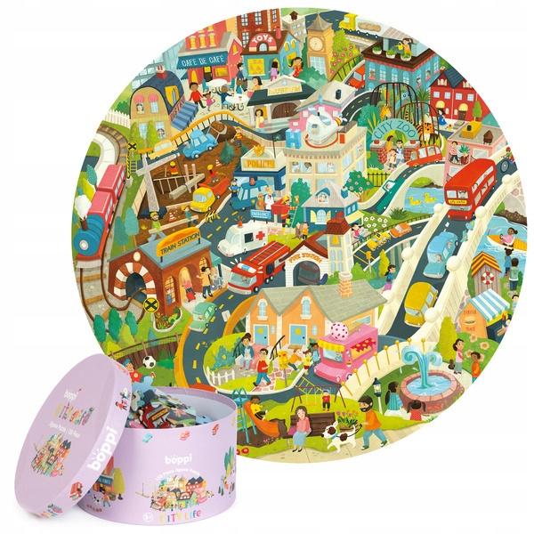 BOPPI, Round Puzzle 58 Cm - City Life, 150 Pieces