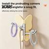 Hair Tie Holder Hook Rotating Butterfly Adhesive Wall Hooks, 3-Prong No-Drill Swivel Hangers, with Key Adjustable Angle Space-Saving Hook, for
