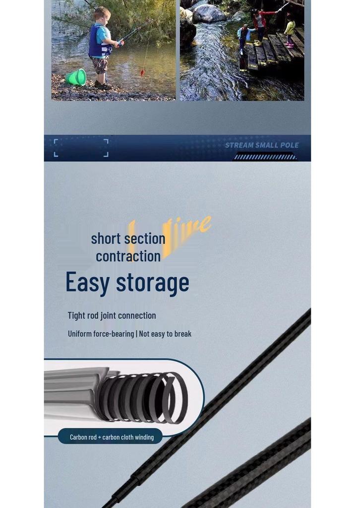 Children's Beginner Micro Bait Rod Set for Silver Carp & Bighead