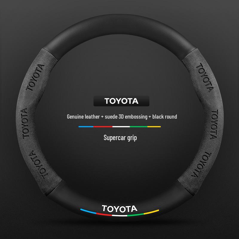 Echtes Leder Carbonfaser Wildleder Lenkradbezug für Toyota Avalon (Modelle 2021-2026) - Ultradünnes Design