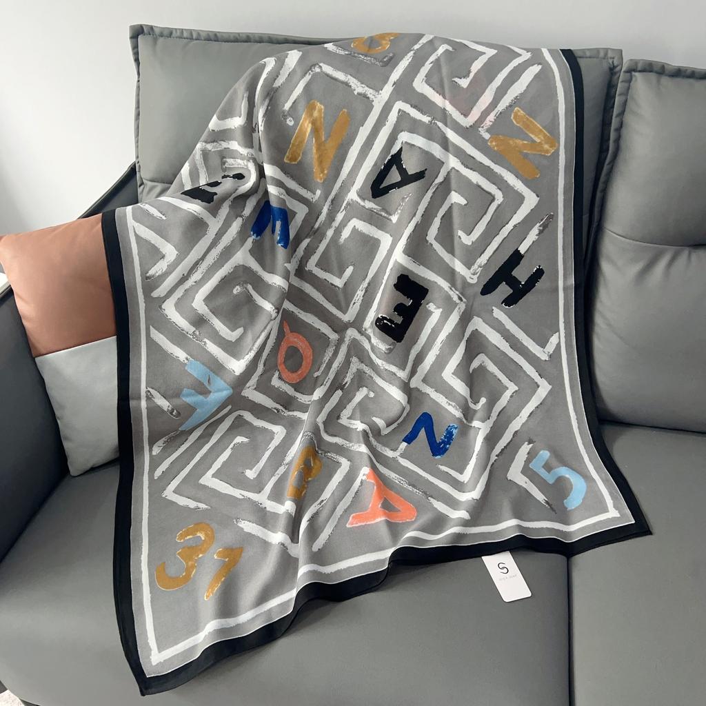 New cotton and linen scarf women's fashion long neck protection scarf decoration versatile air-conditioned room warm shawl