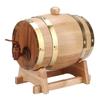 1.5L Red Oak Wooden Barrel for Home Brewing Whiskey and Red Wine