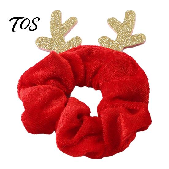 Festive Goose Clothing Accessory Christmas Porch Accessory, Deer Antler Hat, Plush Elk Santa Tree Collar, Statue Hat Apparel for 23 Inch Outdoor Yard