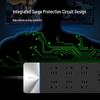 BULL GN-H406U 6-Outlet Power Strip with 2 USB Ports, Anti-Surge Protection CN plug (adapter included)