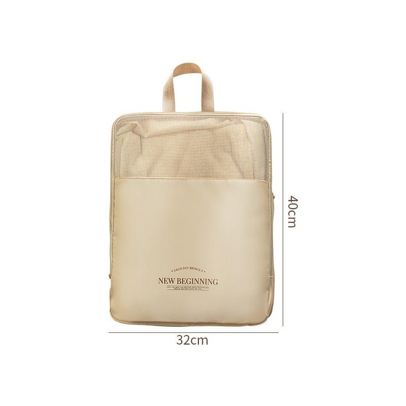 1pc Clothing Storage Bag Large-capacity Visible Clothes Compression Bag Portable Travel Hand-held Storage Bag Clothing Organizer