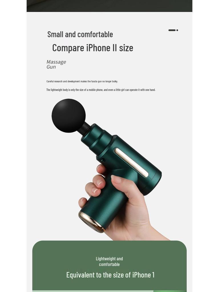 Smart Mini Pocket Electric Muscle Massager Gun - Portable Full Body Vibration Therapy
