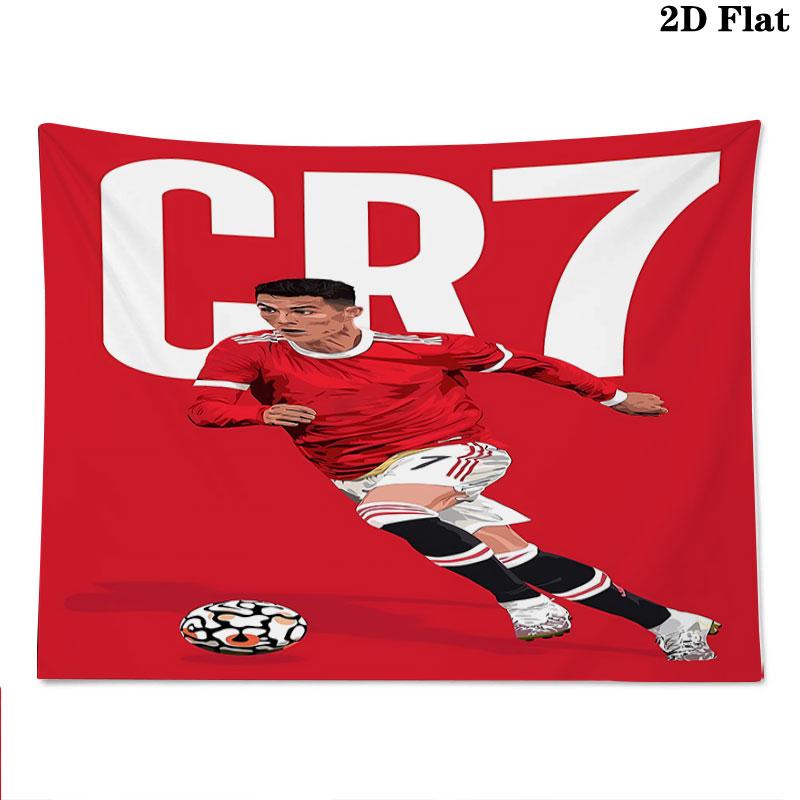 CR7 Wall Tapestry Aesthetic Wall Hanging Printed Fabric Blanket Decorative Tapestries for Bedroom Living Room Home Decor