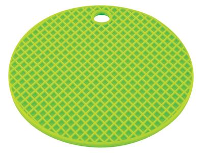 Suporte de Panela de Silicone Redondo Verde Pearl Metal Chef Support H-8852