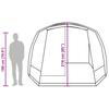 2 Person Camping Tent Blue Waterproof