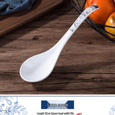 OIMG Nordic Ceramic Soup and Rice Spoon Set