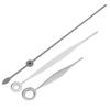 T41 Men Watch Hour Minute Second Hands Watch Needles Fit for ETA2824 MovementSilver