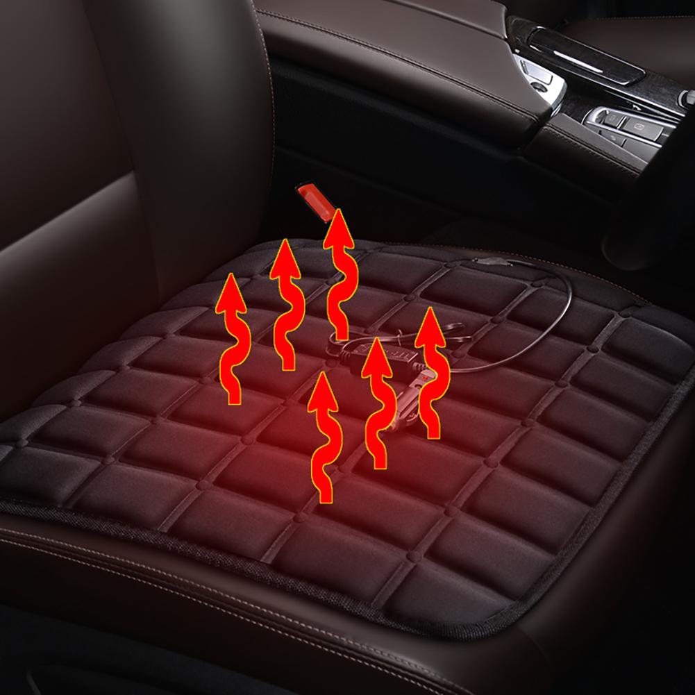 Car Heated Cushion Comfortable Seat Warmer Pad USB Electric Heating Car Seat Cover Adjustable Temperature Winter Seat Warmer 5V