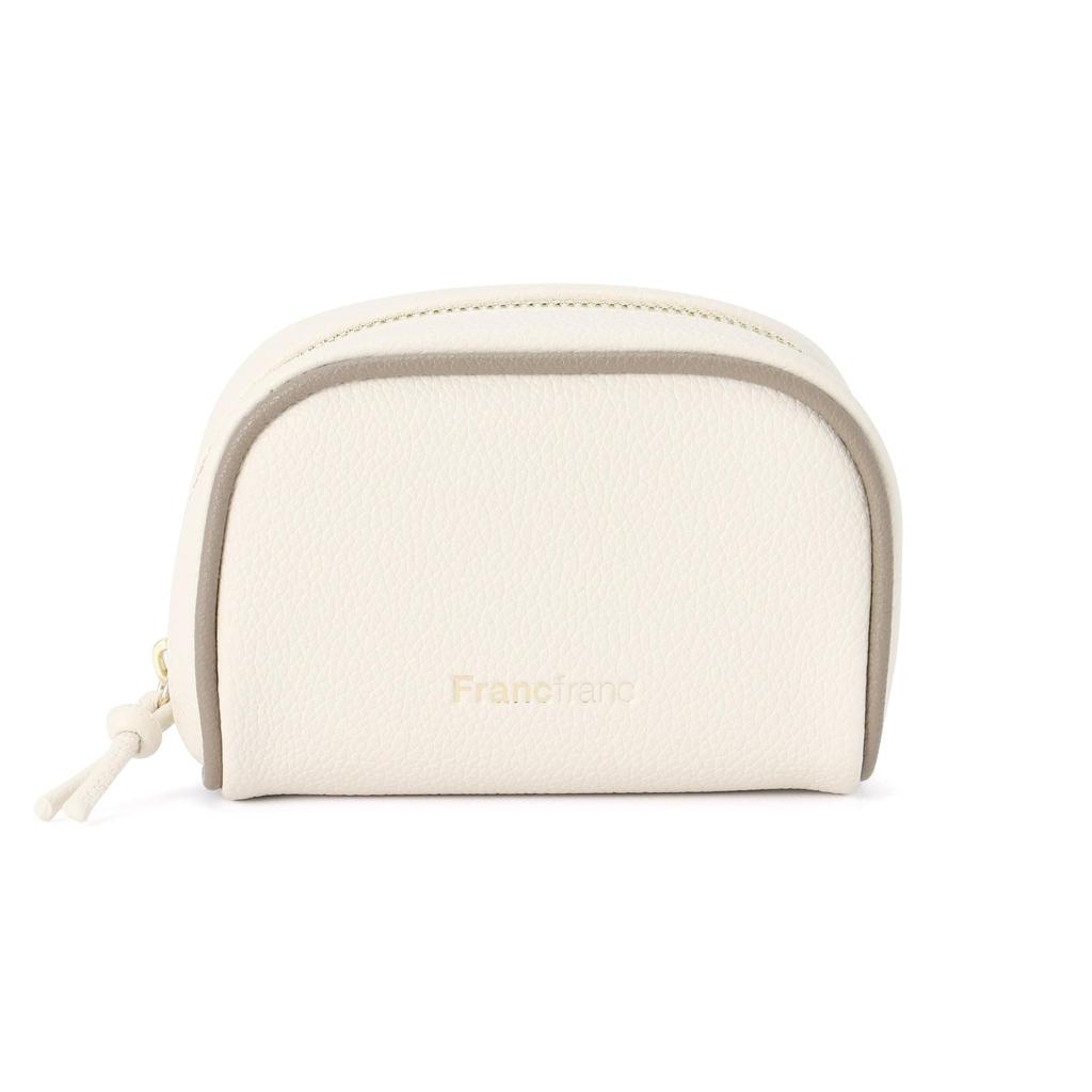 Francfranc Bicolor Pouch XS Ivory