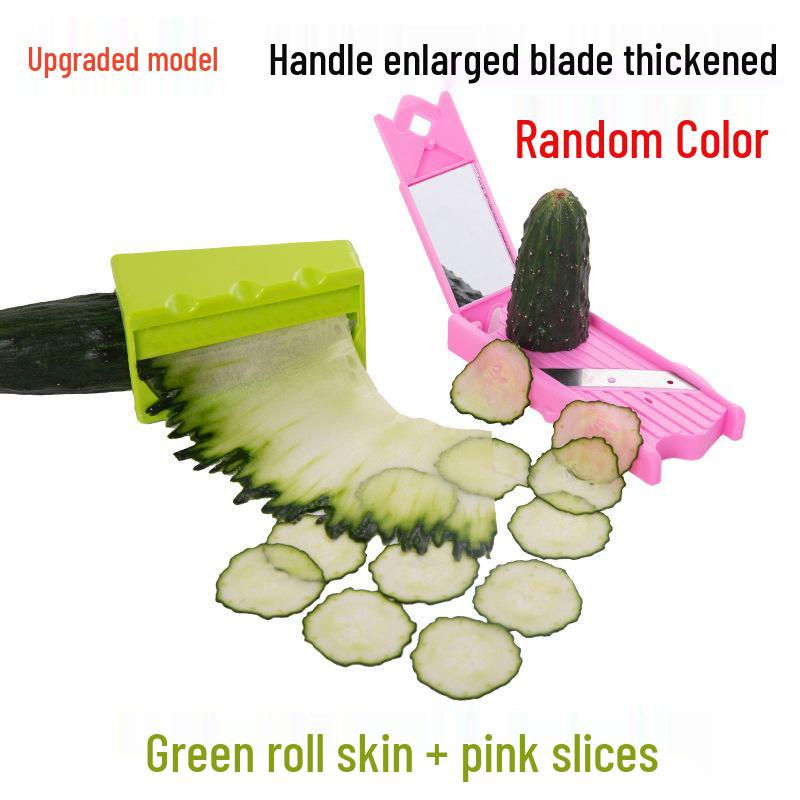 Green Cucumber Slicer & Shaping Peeler for Beauty Masks