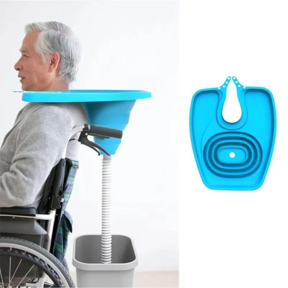 Portable Hair Wash Tray Upward-looking Hair Washing Sink Foldable Hair Wash Tub  Elderly