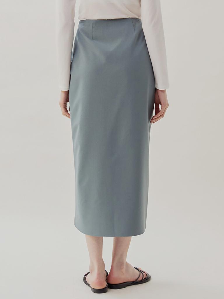 Antome Nui Slit Skirt (Blue)
