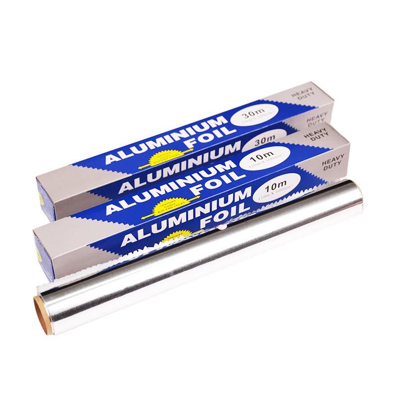 Thickened Disposable Aluminum Foil Paper for Baking and Barbecue, Food Grade Silicone Oil, 30cm Wide