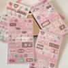 Glitzernder Deko-Sticker Cartoon Erdbeere Musiknote Themensticker für Handyhülle Journal Laptop Scrapbooking