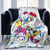 1pc Hello Kitty & Friends Blanket, Home Decorative Throw Blanket, All Seasons Use, Living Room, Travel, Camping, Car Blankets, Beach, Office Naps, Gif