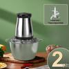 ZISIZ Stainless Steel Electric Meat Grinder & Food Chopper