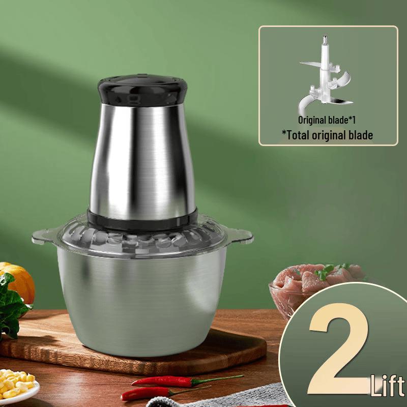 ZISIZ Stainless Steel Electric Meat Grinder & Food Chopper