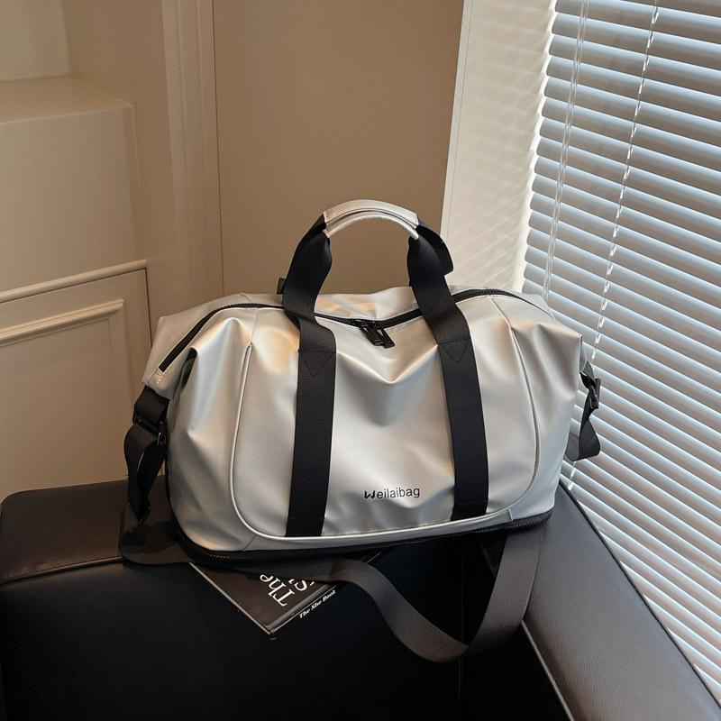 Portable Wet and Dry Separation Travel Bag Women's Large-capacity Outdoor Yoga Fitness Bag Lightweight Short-distance Expandable Duffel Bag