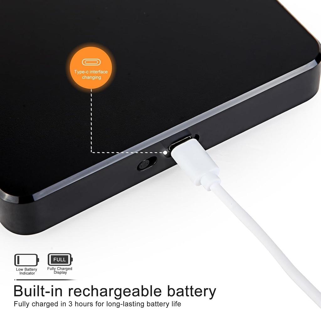 Digital Coffee Scale with Timer,Espresso Scale,Type-C Recharge Coffee Scale for Pour Over and Drip Coffee, 3kg/0.1g Espresso Scale with Tare